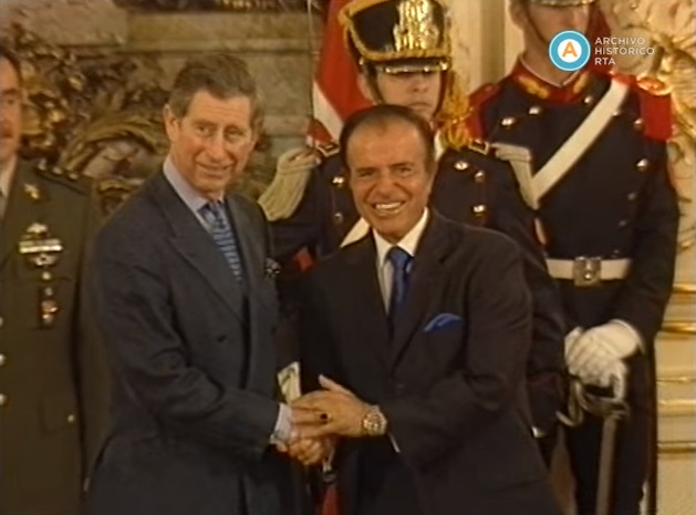 [Visita del príncipe Carlos a la Argentina]