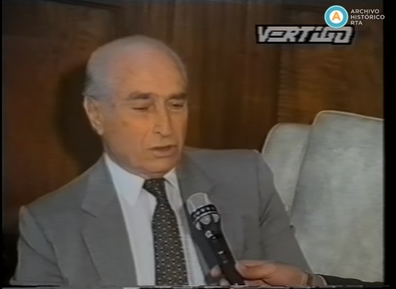 [Auxiliares de deportes: entrevistas a Juan Manuel Fangio]