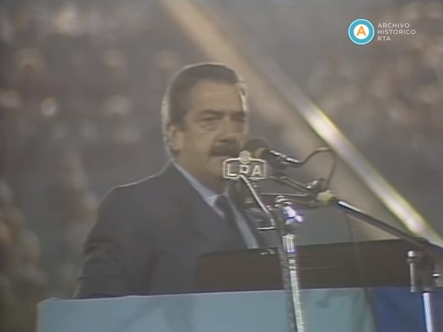 [Consulta popular por el acuerdo por el Beagle: Discurso de Alfonsín en el Acto por el SÍ]