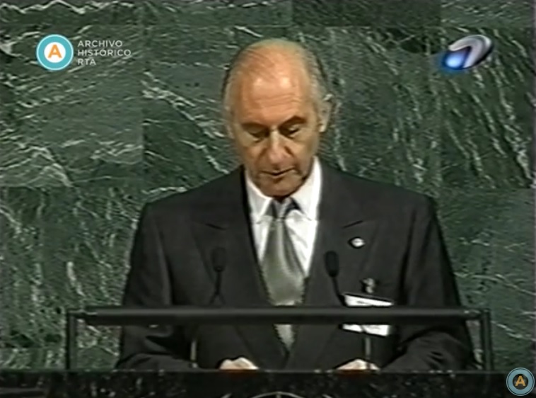 [De la Rúa en la ONU] (incompleto)