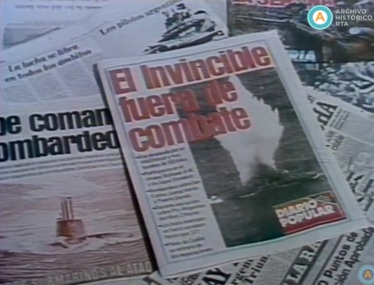 [Guerra de Malvinas: La Televisión Española y el ataque al portaaviones Invencible]