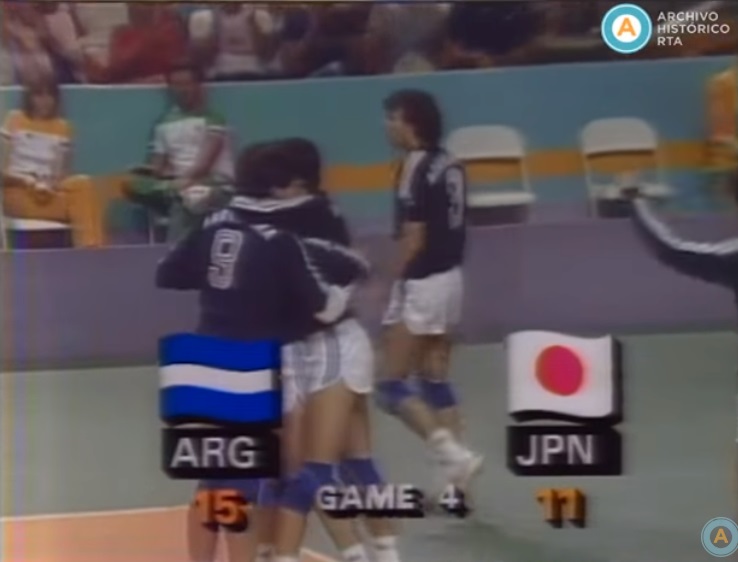 [Juegos Olímpicos de Los Ángeles: Argentina vence en vóley a Japón]
