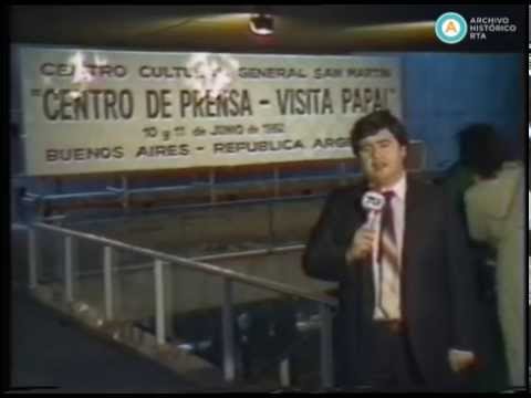 [Guerra de Malvinas: Centro de prensa para la visita de Juan Pablo II]