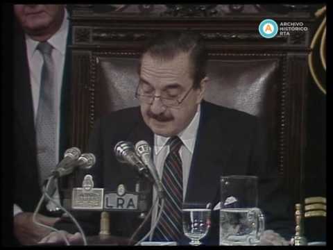 [Apertura de Sesiones Ordinarias: resumen del discurso de Alfonsín]