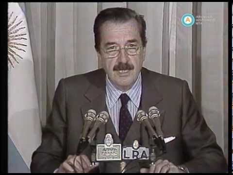 [Cadena nacional: Alfonsín propone el traslado de la Capital Federal]