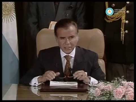 [Cadena nacional: Menem decreta la desregulación de la economía]