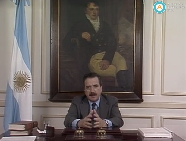 [Cadena nacional: Alfonsín y Sourrouille presentan el Plan Austral]