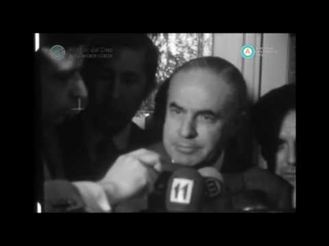 [El senador Allende habla tras reunirse con Perón]