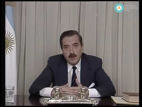[Cadena nacional: Alfonsín anuncia la reforma del Estado]