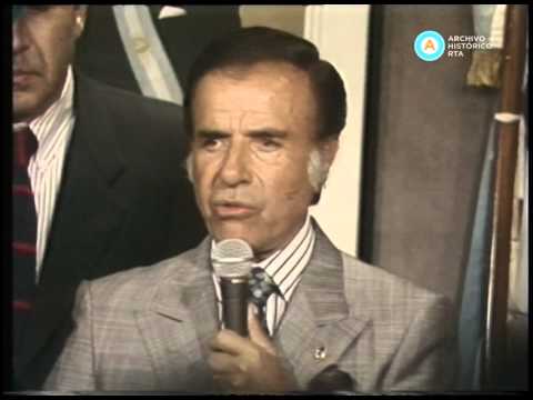 [Acto por el 17 de Octubre: el presidente Menem habla sobre Abelardo Ramos]
