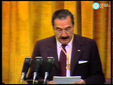 [Alfonsín en España: Discurso ante el Parlamento en pleno]