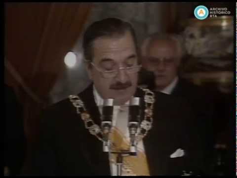 [Alfonsín en España: Discurso ante el rey y la reina]