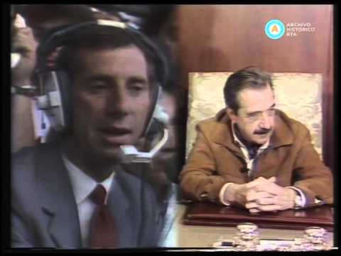 [Diálogo entre Bilardo y Alfonsín tras la obtención de la Copa del Mundo]