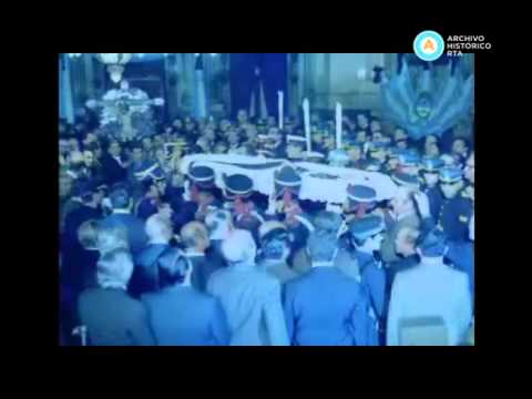 [Imágenes del funeral de Juan Domingo Perón]