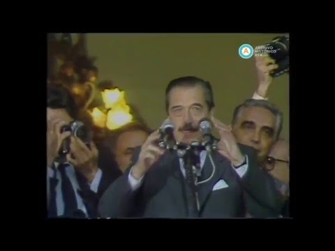 [Cadena nacional: Alfonsín afirma «la casa está en orden…»]
