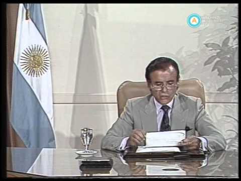 [Cadena nacional: Menem anuncia medidas para combatir la corrupción]