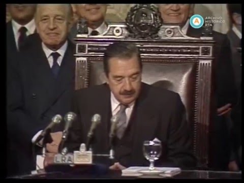 [Cadena nacional: Apertura de Sesiones Ordinarias: Raúl Alfonsín]