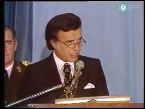[Cadena nacional: Menem en la cena anual de camaradería con las FF.AA.]