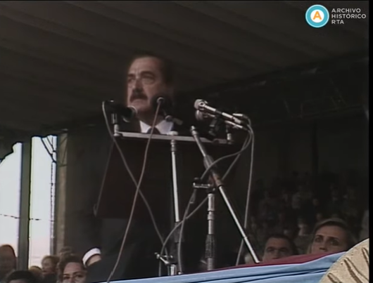 [Cadena nacional: Alfonsín en la 101° Exposición de la Sociedad Rural]
