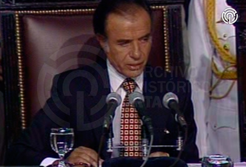 [Cadena nacional: Apertura de Sesiones Ordinarias: Carlos Menem] (incompleto)