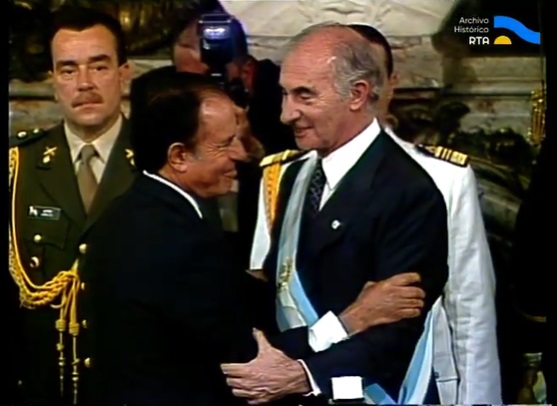 [Asunción presidencial de Fernando de la Rúa] (incompleto)