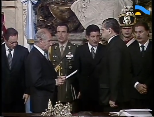 [Jura de los ministros del gobierno de Fernando de la Rúa] (incompleto)
