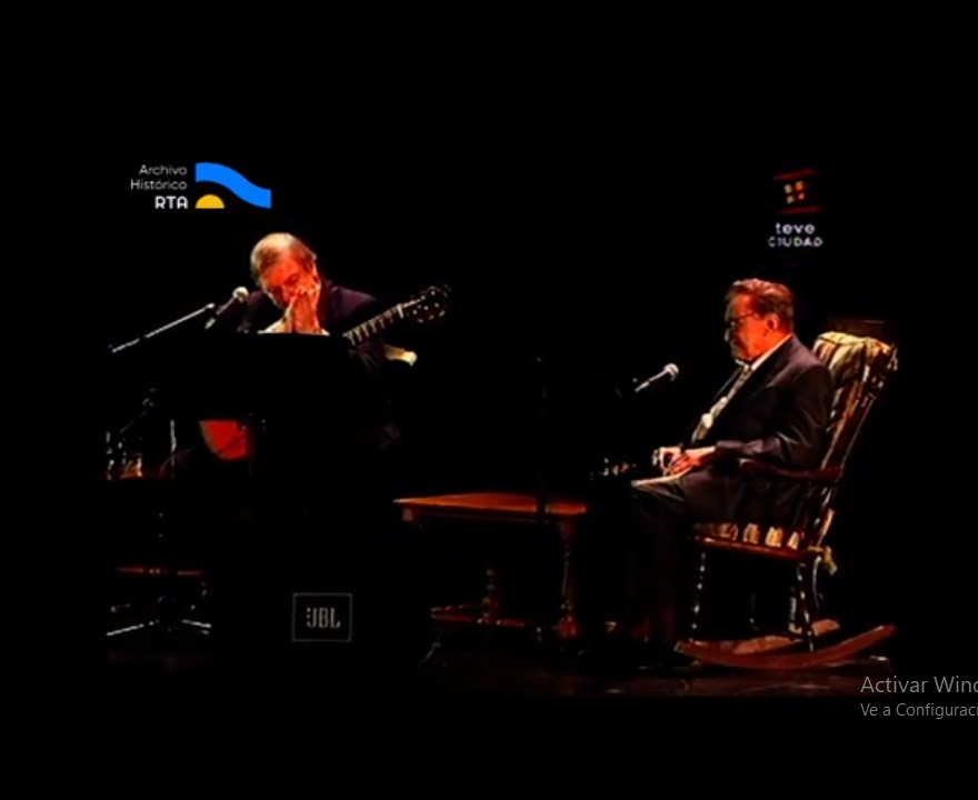 [Fragmentos del espectáculo «A dos voces» de Mario Benedetti y Daniel Viglietti]