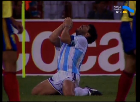 [Mundial FIFA Italia ´90: fase de grupos, Argentina vs Rumania]