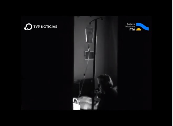 [Ruíz Guiñazú cubre el estado de José Oscar Pérez, herido en la Masacre de Ezeiza]
