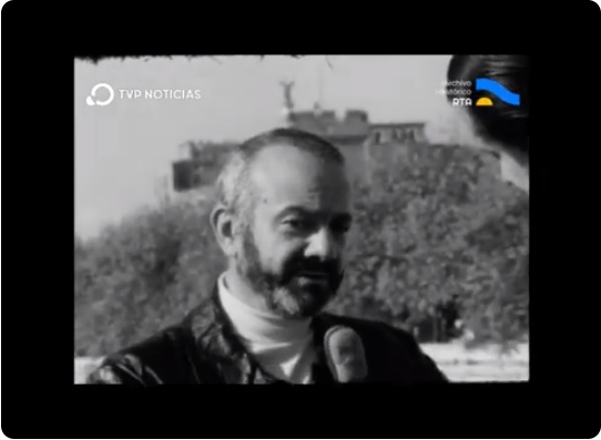 [Reportaje a Astor Piazzolla en Roma]