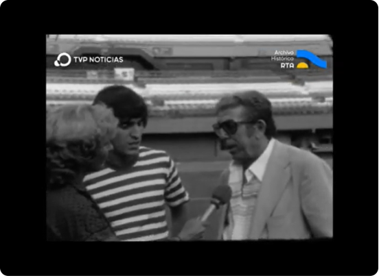 [Entrevista a Ángel Labruna junto a su hijo Omar]